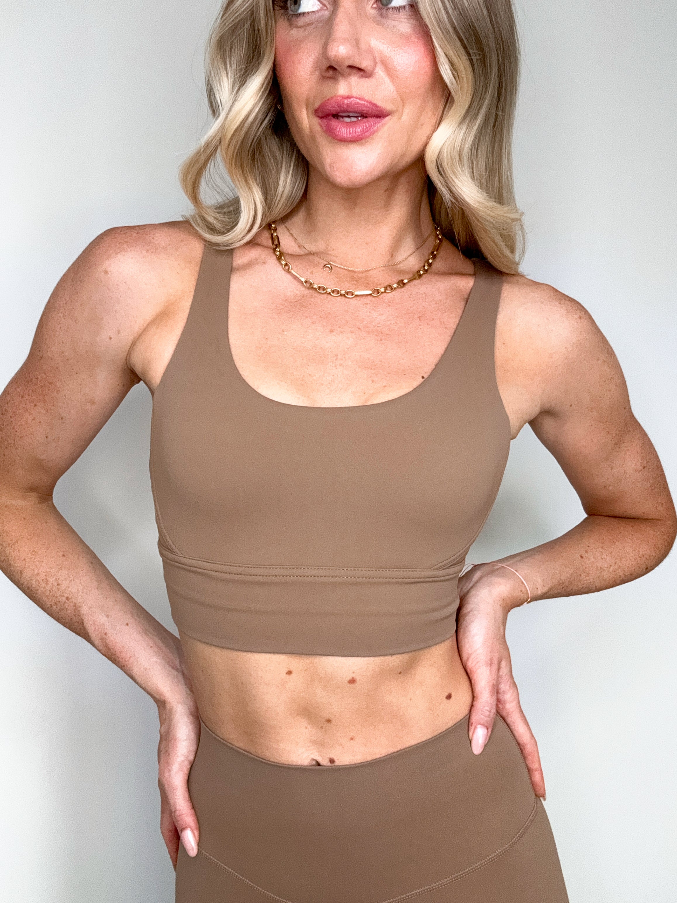 Shadowed Oak Yoga Bra Top